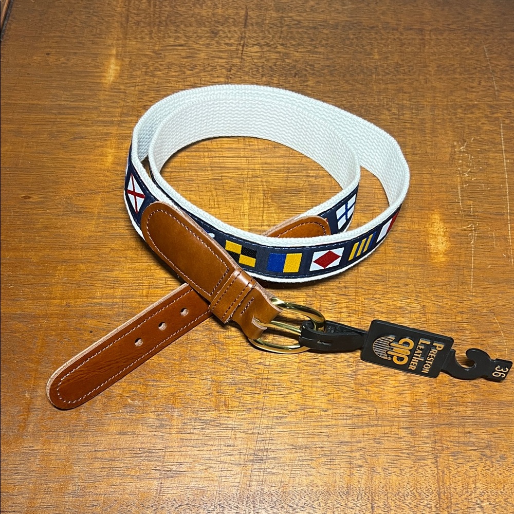 Nautical Belt Preston Leather